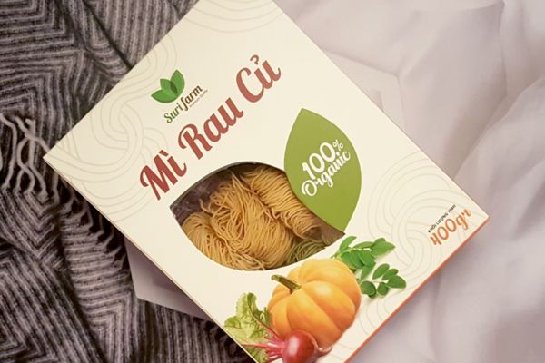 Mẫu hộp giấy đựng bún khô đẹp, chất lượng cao