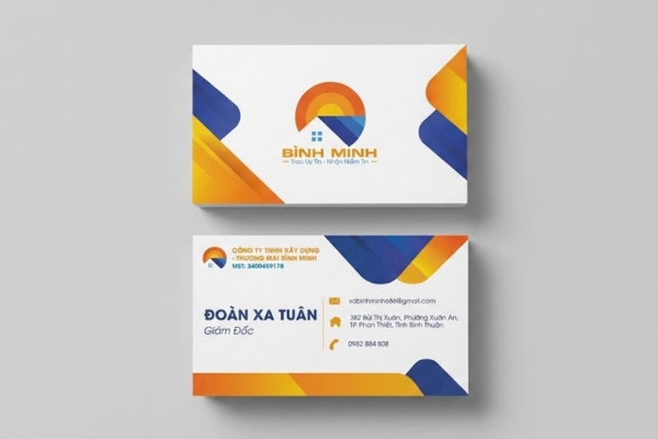 Mẫu in card visit cán mờ thu hút