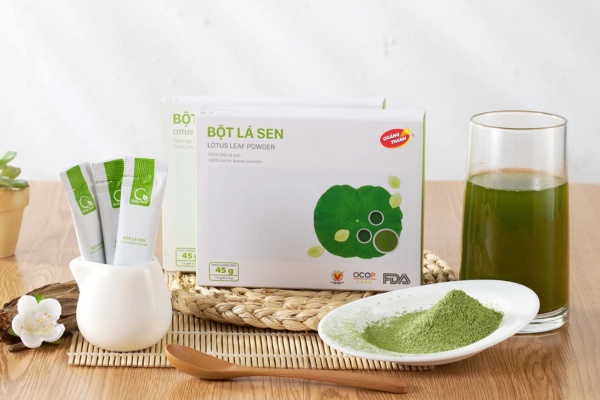 Mẫu in hộp bột lá sen sắc nét