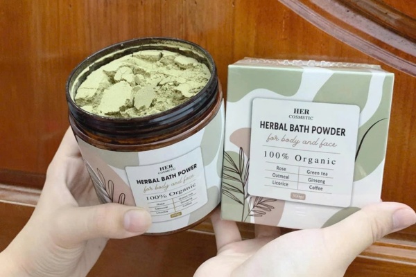 Mẫu in hộp bột tắm trắng thu hút