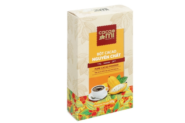 Mẫu in hộp giấy đựng cacao ấn tượng