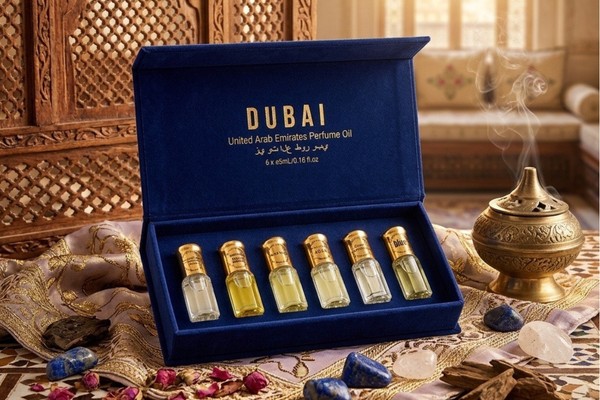 Mẫu in hộp tinh dầu Dubai cao cấp