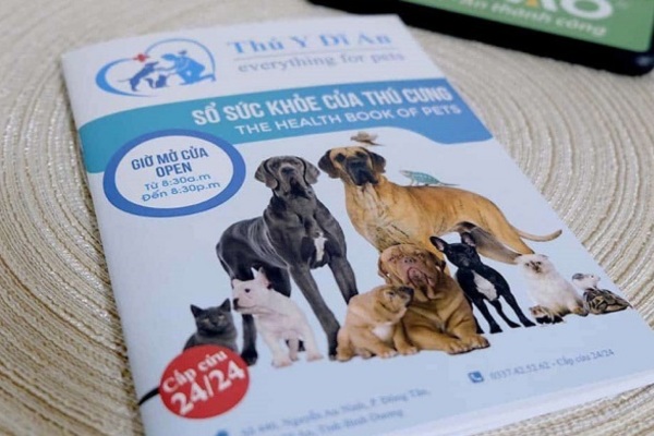 Mẫu in sổ theo dõi sức khỏe thú cưng chuyên nghiệp