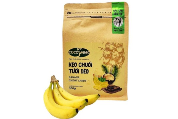 Mẫu in tem kẹo chuối độc đáo