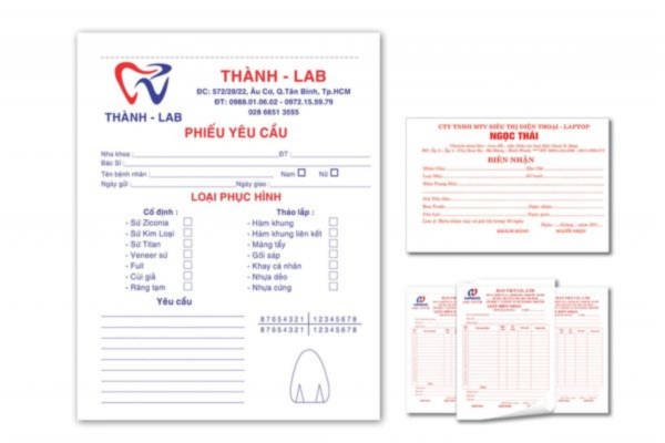 Mẫu phiếu khám răng đẹp mắt