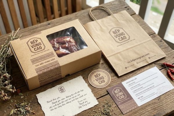 Túi giấy đựng thịt trâu giá rẻ, mẫu đẹp