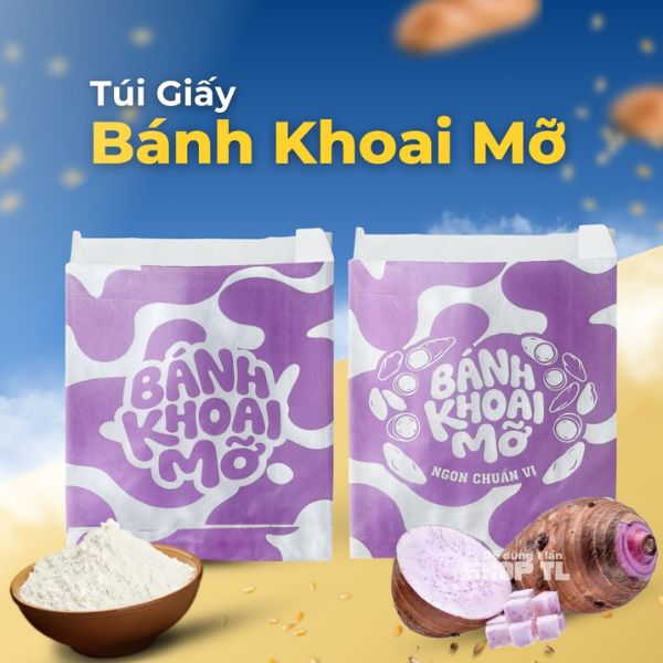 Túi đựng bánh khoai mỡ Túi giấy đựng bánh khoai mỡ giá rẻ, mẫu đẹp
