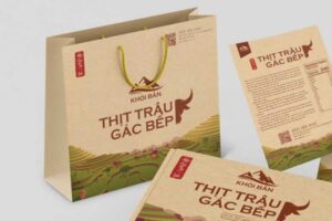 Túi giấy đựng thịt trâu giá rẻ, mẫu đẹp