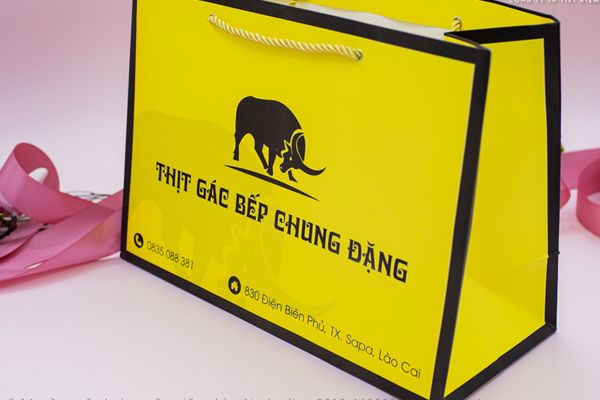 Túi giấy đựng thịt trâu giá rẻ, mẫu đẹp