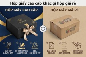 Hộp giấy cao cấp khác gì hộp giá rẻ chi tiết nhất