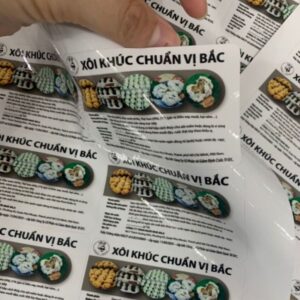 In tem dán hộp xôi khúc giá rẻ, chất lượng cao