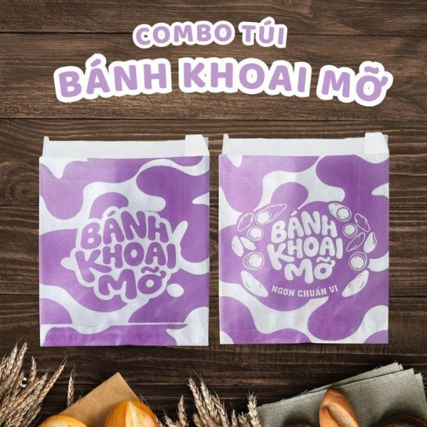 Túi đựng bánh khoai mỡ Túi giấy đựng bánh khoai mỡ giá rẻ, mẫu đẹp