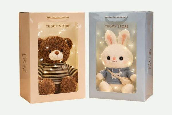 Túi giấy đựng gấu bông giá rẻ, mẫu đẹp