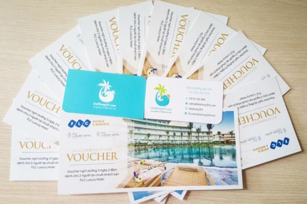In Hoa Long nhận thiết kế và in ấn voucher nghỉ dưỡng sang trọng