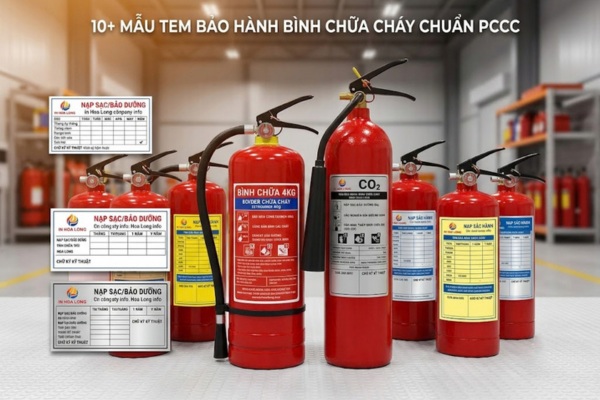 10+ Mẫu tem bảo hành bình chữa cháy chuẩn