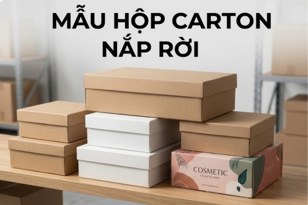 13+ Mẫu hộp carton nắp rời chắc chắn