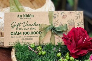 19+ Mẫu voucher cho shop hoa tươi lãng mạn