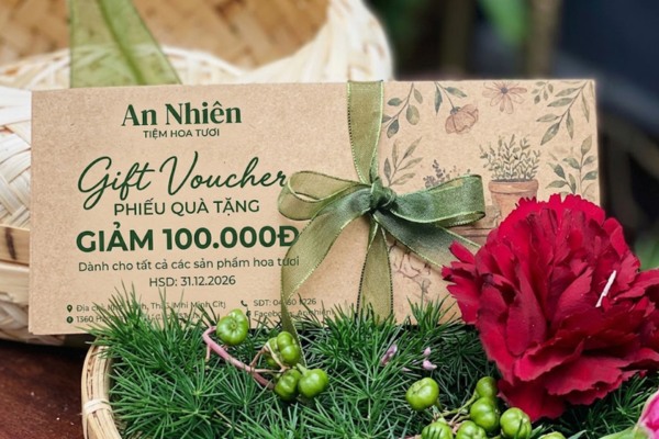 19+ Mẫu voucher cho shop hoa tươi lãng mạn