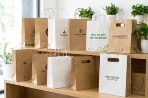 30+ Mẫu túi giấy siêu thị bền đẹp