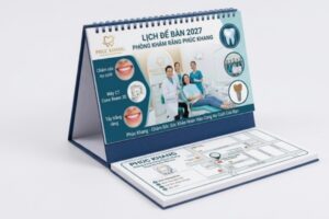 9+ Mẫu in lịch để bàn nha khoa chuyên nghiệp