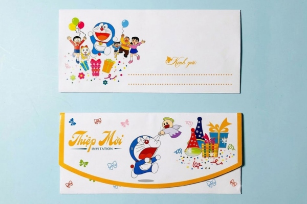 Mẫu thiệp sinh nhật Doraemon cute, đẹp mắt