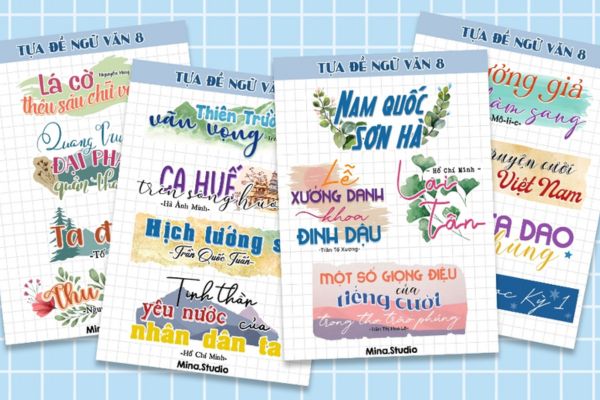 Sticker tựa đề văn học giá rẻ, mẫu đẹp