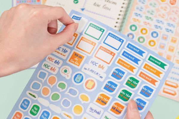Bộ nhãn dán học tập giá rẻ, mẫu đẹp tại Hà Nội