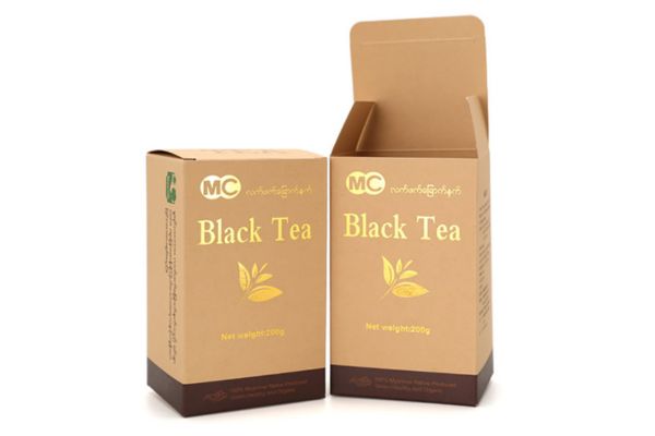 Mẫu hộp trà giấy kraft theo yêu cầu