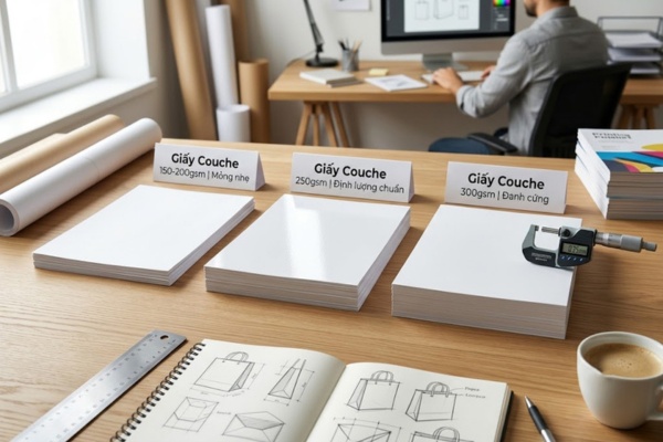 Định lượng in túi giấy Couche