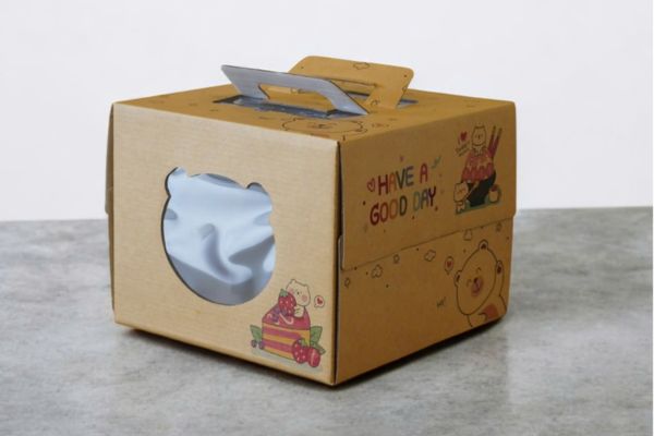 In hộp bánh kem giấy kraft theo yêu cầu