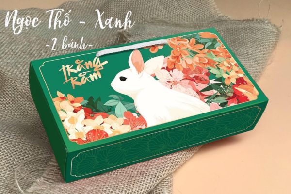 Hộp bánh trung thu thỏ ngọc mẫu đẹp