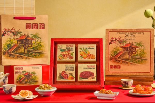 Hộp quà Tết giấy kraft tại Hà Nội