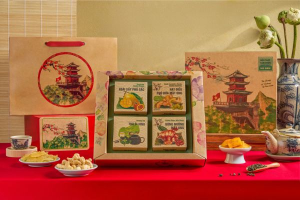 Hộp quà Tết giấy kraft tại Hà Nội
