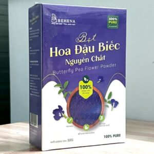 In Hoa Long nhận in hộp bột hoa đậu biếc theo yêu cầu