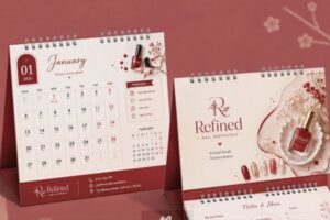 In lịch để bàn spa đẹp, chất lượng