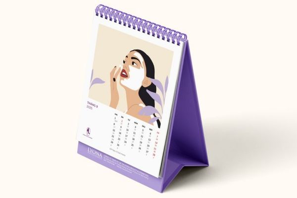 In lịch để bàn spa đẹp, chất lượng