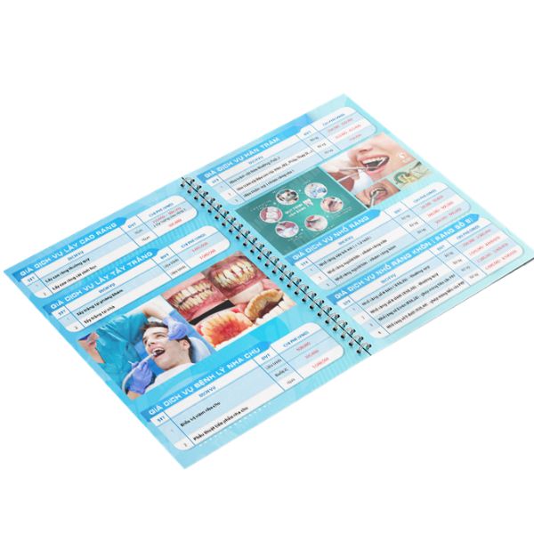 In menu nha khoa mẫu đẹp tại Hà Nội