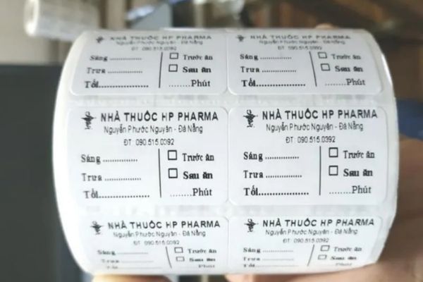 In sticker nhà thuốc giá rẻ, mẫu đẹp