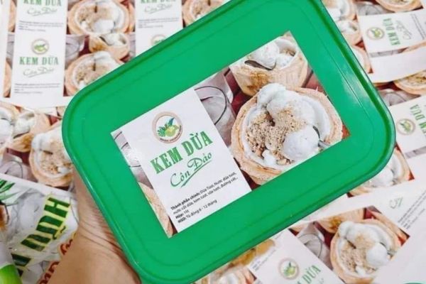 In tem dán hộp kem tươi giá rẻ, chất lượng cao