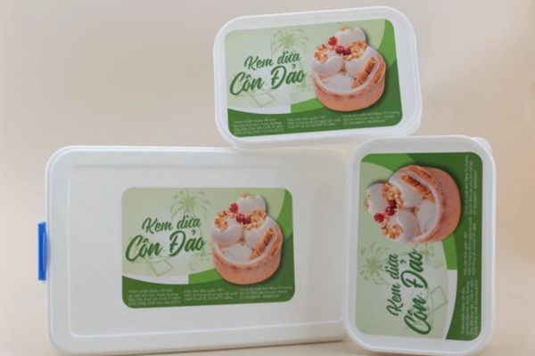 In tem dán hộp kem tươi giá rẻ, chất lượng cao