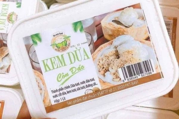 In tem dán hộp kem tươi giá rẻ, chất lượng cao