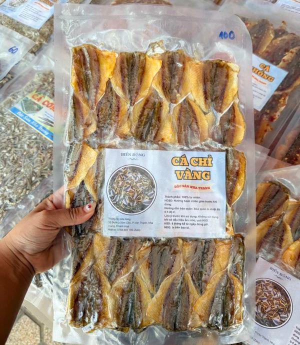 In Hoa Long nhận thiết kế và In tem nhãn dán khô cá chỉ vàng số lượng nhiều 