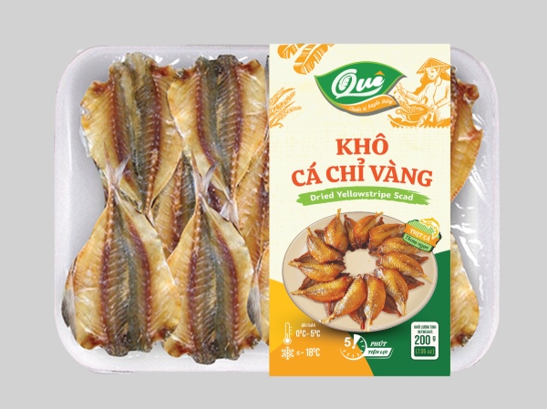 In Hoa Long nhận thiết kế và In tem nhãn dán khô cá chỉ vàng theo yêu cầu