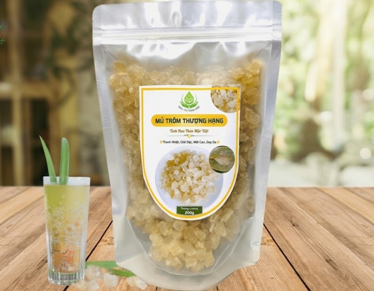 In tem nhãn mủ trôm nổi bật