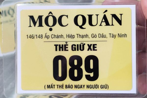 In thẻ giữ xe ép plastic tại Hà Nội
