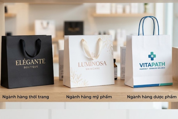 In túi giấy Couche đa ngành