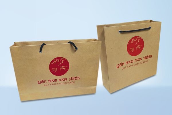 In túi giấy kraft đựng yến giá rẻ, chất lượng