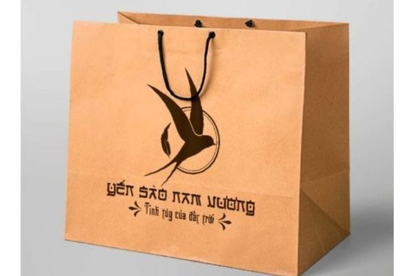 In túi giấy kraft đựng yến giá rẻ, chất lượng