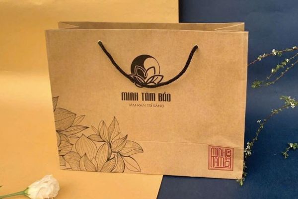 In túi giấy kraft đựng yến giá rẻ, chất lượng