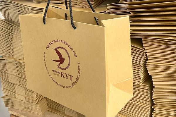In túi giấy kraft đựng yến giá rẻ, chất lượng